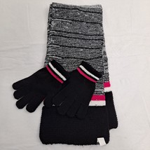 Scarf and Glove Set Pink Blue Youth - £11.05 GBP