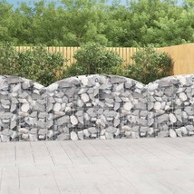 vidaXL Galvanized Iron Gabion Baskets 78.7x11.8x47.2 in with Woven Mesh - $3,814.76 MXN