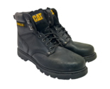 Caterpillar Men’s Second Shift Soft Toe Work Boots P70043 Black Leather ... - £44.88 GBP