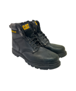 Caterpillar Men’s Second Shift Soft Toe Work Boots P70043 Black Leather ... - £44.77 GBP