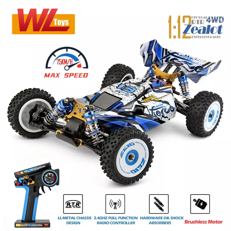 WLtoys 124017 1:12 4W  Rc car Children Toys Remote control Radio Off-Road Car - £137.10 GBP+