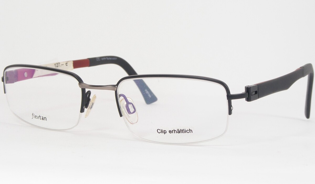 Vistan flextan 1660 3 Mattschwarz/Silber-Grau Brille 49-18-140mm - $76.21