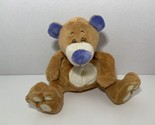 Nuby Luv &#39;n&#39; Care Tickle Toes Plush Pal teddy bear tan giggling laughing... - $12.46