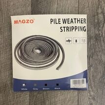Magzo Pile Weather Stripping White Brush Seal Strip Window Door Draft St... - $10.76