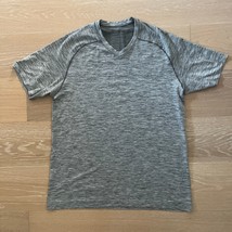 Lululemon Metal Vent Tech Short Sleeve V Shirt Slate/White Large - $34.99