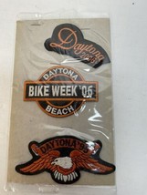 Three Daytona Beach Bike Week Motorcycle Rally Souvenir Patches - £11.76 GBP