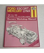 Ford Escort &amp; Mercury Lynx 1981-1988 Haynes Publications Repair Manual F... - $15.40 CAD