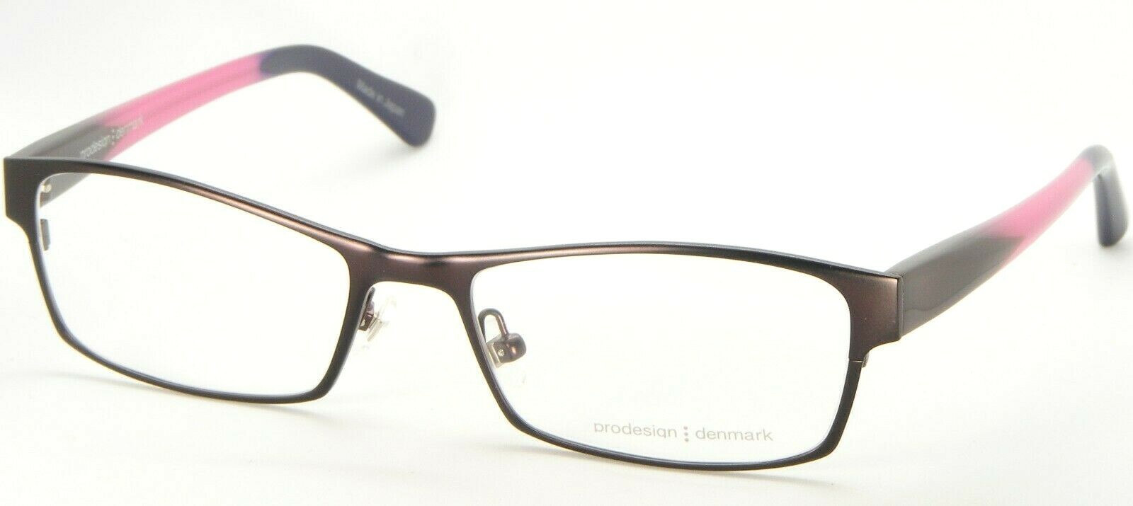 Nuevas Gafas De Montura Semi Marrón Prodesign Dinamarca 3101 3931 51-16-... - $91.01