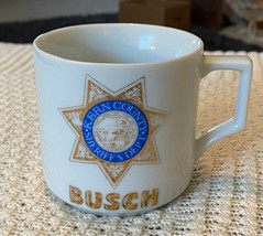 Kern County California Deputy Sheriff Dept. Vintage Mug Coffee Cup Gold Gilded - £18.92 GBP