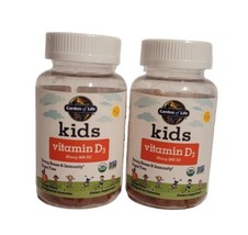 2 pack Garden of Life Kids Organic Vitamin D3 60 Gummies 800iu 20mcg BB 05/24 - £15.79 GBP