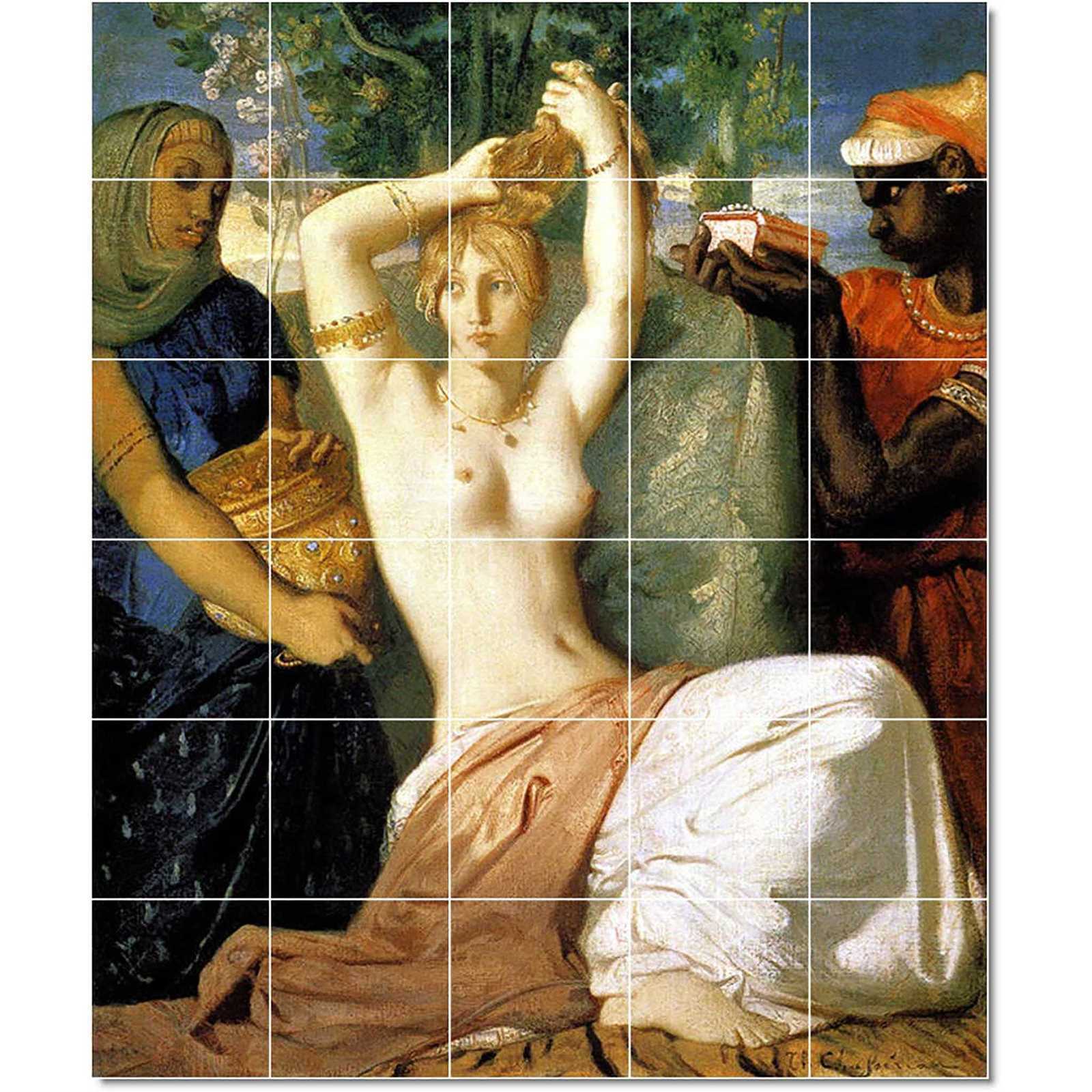 Chasseriau theodore esther preparing to be presented to king ahasuerus