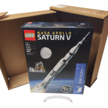 Lego Nasa Apollo Saturn V # 21309 100% Complete New Sealed Retired Set In Box - £187.66 GBP