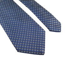 Valentino Mens Necktie Tie Designer Vintage Accessory Work Office Dad Gift Blue - £74.50 GBP