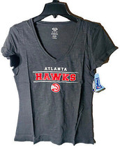 NBA Concepts Sports Atlanta Hawks V-Neck Womens T-Shirt GRAY - Medium - £14.19 GBP