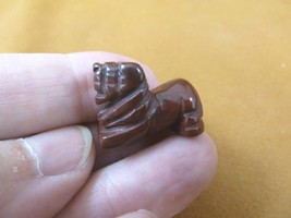 (Y-LIO-504) 1&quot; Red Jasper LION gemstone wild big cat STONE carving lion ... - £6.73 GBP