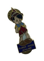 Vintage Florida Auxiliary Jaycees Pin Pinocchio - $266.10 MXN