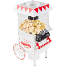 Vintage Style White Electric Air Popcorn Popper Small Table Top Cart - £56.98 GBP