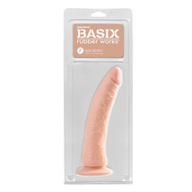 Basix Rubber Works Slim 7&quot; with Suction Cup Flesh - £15.94 GBP