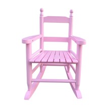 Children&#39;s Light Pink Solid Wood Rocking Chair - Indoor Outdoor Durable - $1,331.60 MXN