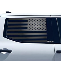 Fits Toyota Tundra 2022 2023 Quarter Window American Flag Vinyl Decal St... - £54.26 GBP