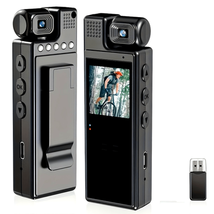 Smart Recorder - 1080P HD Body Camera, 180-degree Rotatable Lens, Handheld - $36.06