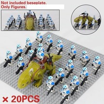 20pcs Star Wars Dewback With 501st Legion Clone Trooper Custom Minifigures Toys - £32.99 GBP