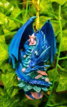 Holiday Festive Spirit Green Guardian Dragon Of Christmas Tree Hanging O... - $23.99