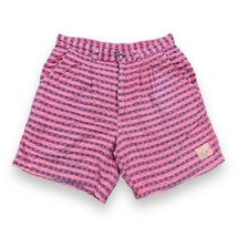 Vtg 90s Quiksilver Hot Pink Cotton Gingham Plaid Shorts Men’s Sz 33 Surf... - £34.64 GBP