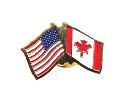 United States Canada Friendship Flag Lapel Pin - $4.99