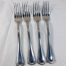 Waterford Somerset SET 4 Forks 8&quot; large dinner Fork glossy Stainless Vin... - $40.00