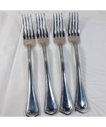 Waterford Somerset SET 4 Forks 8&quot; large dinner Fork glossy Stainless Vin... - $40.00