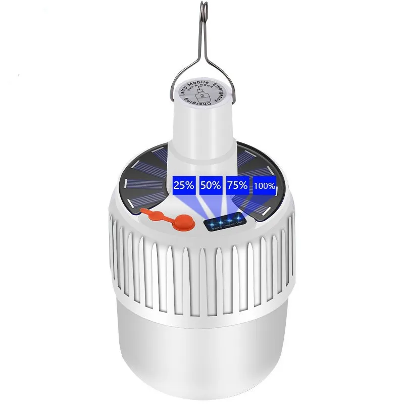 Portable LED Bulb Folding Solar Outdoor Light Waterproof Emergency Solar /USB Ch - £146.27 GBP