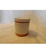Brown and White Small Stoneware Canister from Threshold 4&quot; Tall - £23.54 GBP