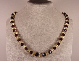 Certified Baltic Natural Diamond Cut Faceted Lemon Cherry Amber Necklace 54cm - £210.95 GBP