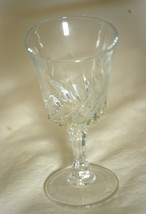 Cordial Glass Stemware Clear Swirl Bar Barware - $9.89