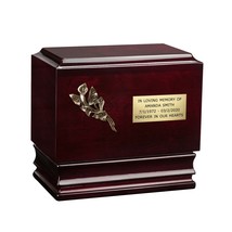 Italian Wooden Cremation Ashes URN for Adult Unique Memorial Personalise... - $161.21+