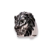 Jagged Halo Jewelry Unisex Stainless Steel Lann Ring Size 9 - $945.25 MXN