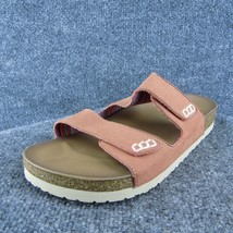 Skechers Luxe Foam Women Slide Sandal Shoes Peach Textile Size 9 Medium - £22.27 GBP
