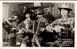 Wall South Dakota SD Ted Hustead&#39;s Cowboy Orchestra Postcard Y7 - £3.15 GBP