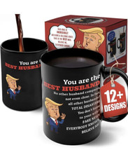 The Magic Mega Funny Trump Heat Sensitive Coffee Mug 16oz “The Best Husband” NEW - £7.64 GBP