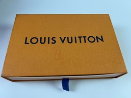 Louis Vuitton LV Slide Out Orange Wallet Storage Box/ Dust Bag 8x5.5x1.75 - £21.25 GBP