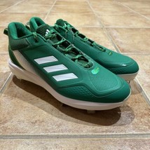 Adidas Icon 7 Men’s Metal Baseball Cleats Shoes Green &amp; White Sz 12 S23859 - £37.36 GBP