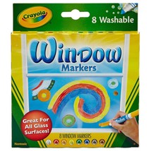 Crayola Washable Window Markers-Assorted Colors 8/Pkg - £17.96 GBP