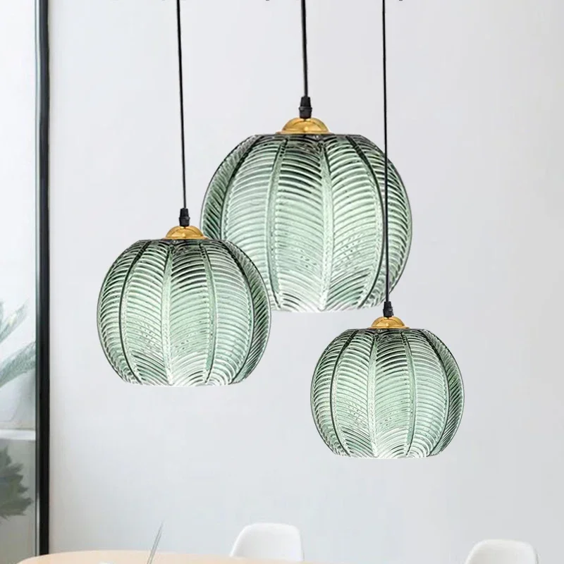Glass Pendant Light Nordic Home Decorative Lamp For Bedroom Bedside Livi... - $22.64+