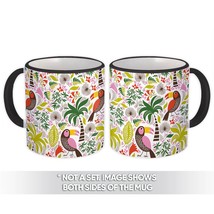 Toucan Modern Art : Gift Mug Palm Tree Jungle Leaves Pattern Bird Abstract Tropi - £12.70 GBP+