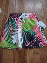 City Streets 2T Boys Palm Trees Swim Shorts - $15.84