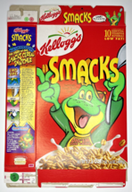 2000 Empty Kellogg's Smacks 17.6 OZ Cereal Box SKU U198/167 - $18.99