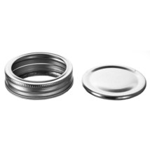 Old Fashioned Preserving Lids &amp; Rings Wide Mouth (Pack of 6) - £28.28 GBP