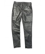 Banana Republic Coated Skinny Fit Pants Womens 8 29 Black Stretch - $17.82