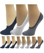 Women&#39;s Invisible Hidden No Show Liners w/ Non-Slip Heel Grip 8 pair pac... - £9.47 GBP
